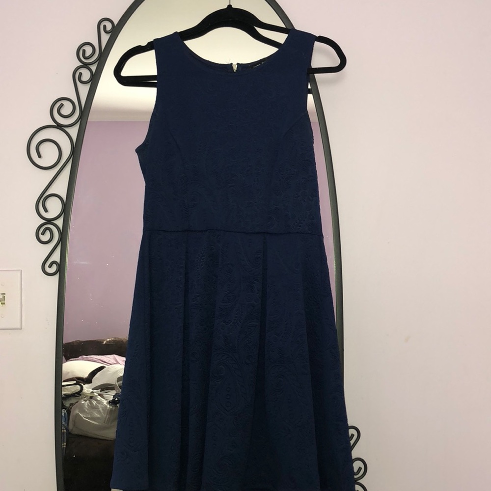 Lord & Taylor Navy Dress